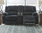 Draycoll DBL Rec Loveseat w/Console