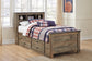 Trinell  Bookcase Bed With 2 Storage Drawers