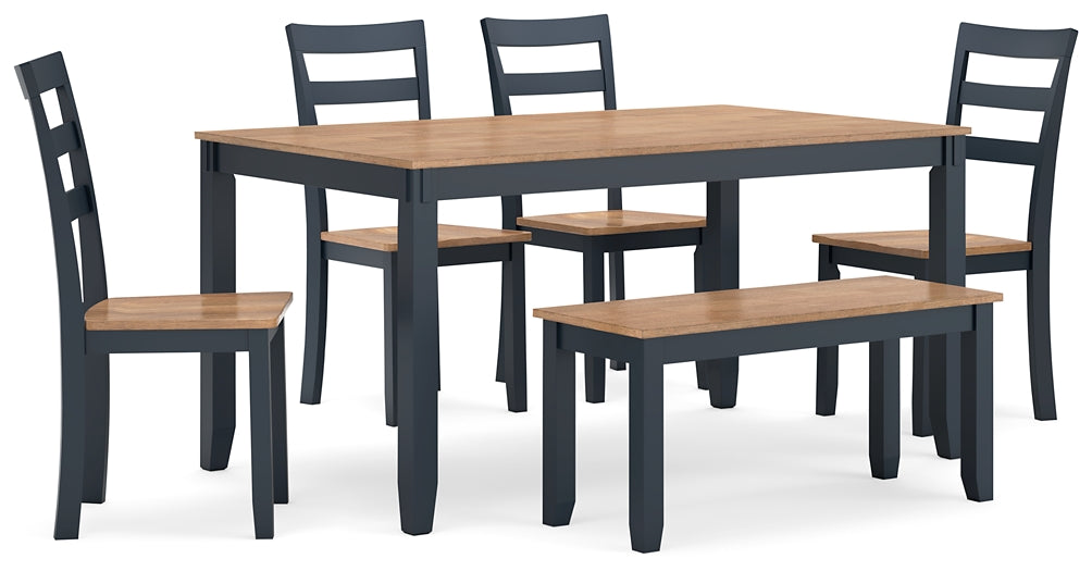 Gesthaven Dining Room Table Set (6/CN)