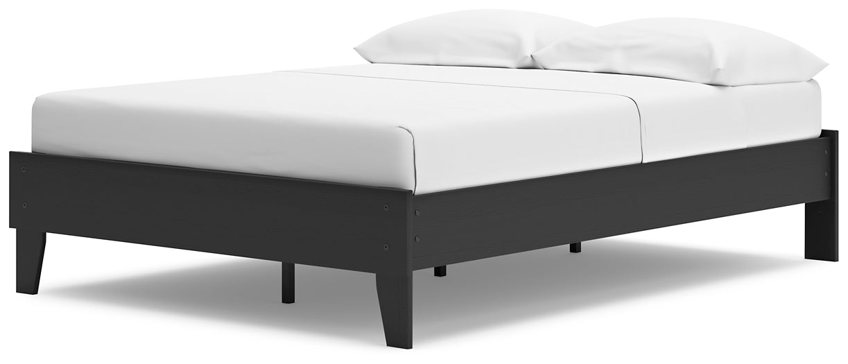 Socalle Full Platform Bed with 2 Nightstands