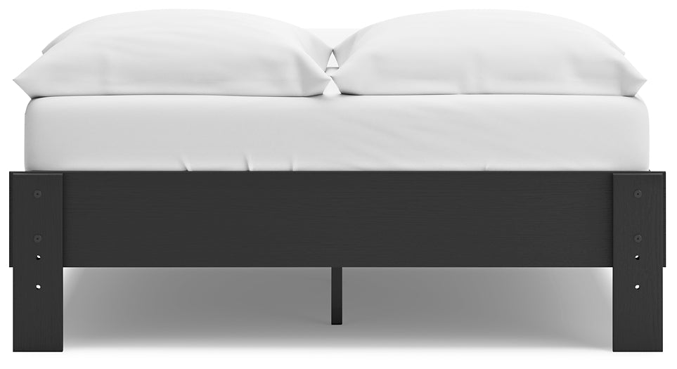 Socalle Full Platform Bed with Dresser and 2 Nightstands