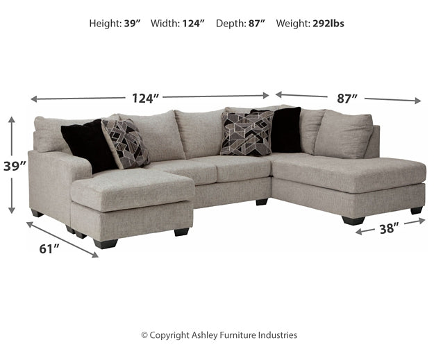 Megginson 2-Piece Sectional with Chair and Ottoman