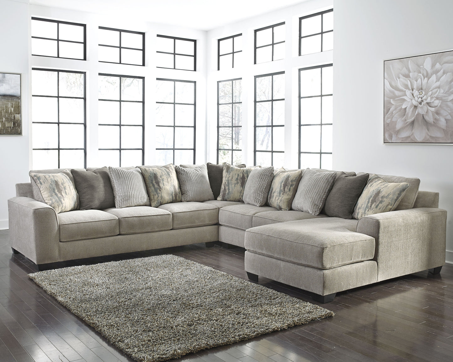 Ardsley 4-Piece Sectional with Ottoman