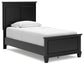 Lanolee Twin Panel Bed with Mirrored Dresser and 2 Nightstands